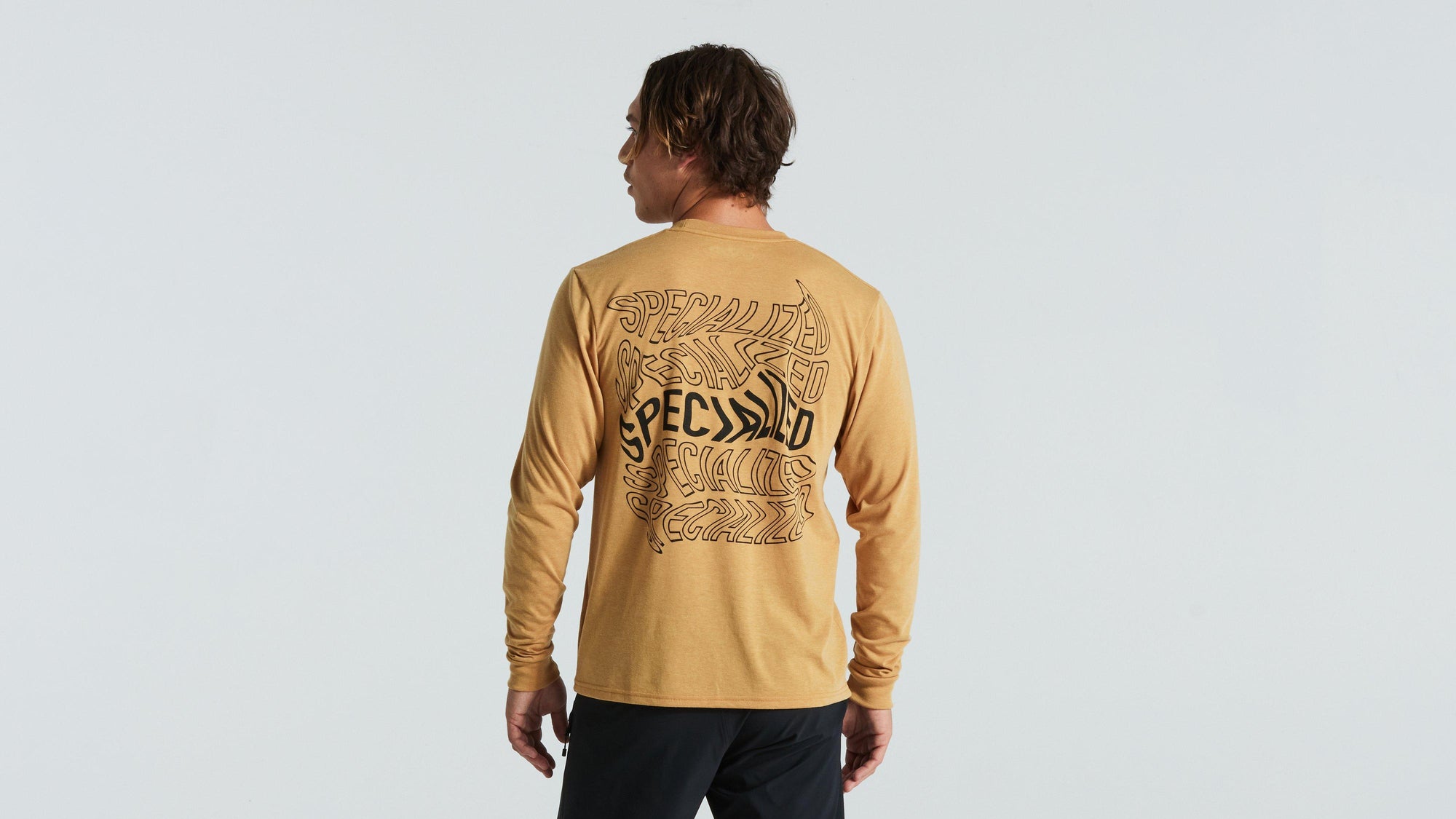 Specialized Warped Long Sleeve Tee - Harvest Gold