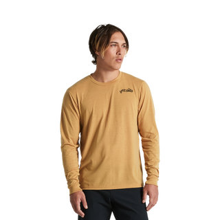 Specialized Warped Long Sleeve Tee - Harvest Gold