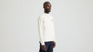 Specialized Graphic Long Sleeve Relaxed T-Shirt - Birch White Hrtg Graphic