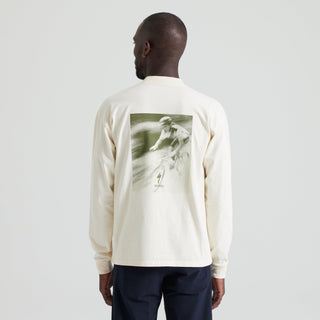 Specialized Graphic Long Sleeve Relaxed T-Shirt - Birch White Hrtg Graphic