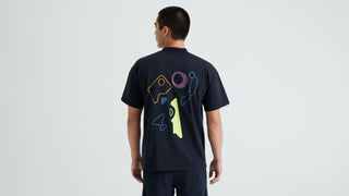 Specialized Graphic Short Sleeve Relaxed T-Shirt - Black Abstract