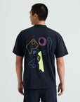 Specialized Graphic Short Sleeve Relaxed T-Shirt - Black Abstract