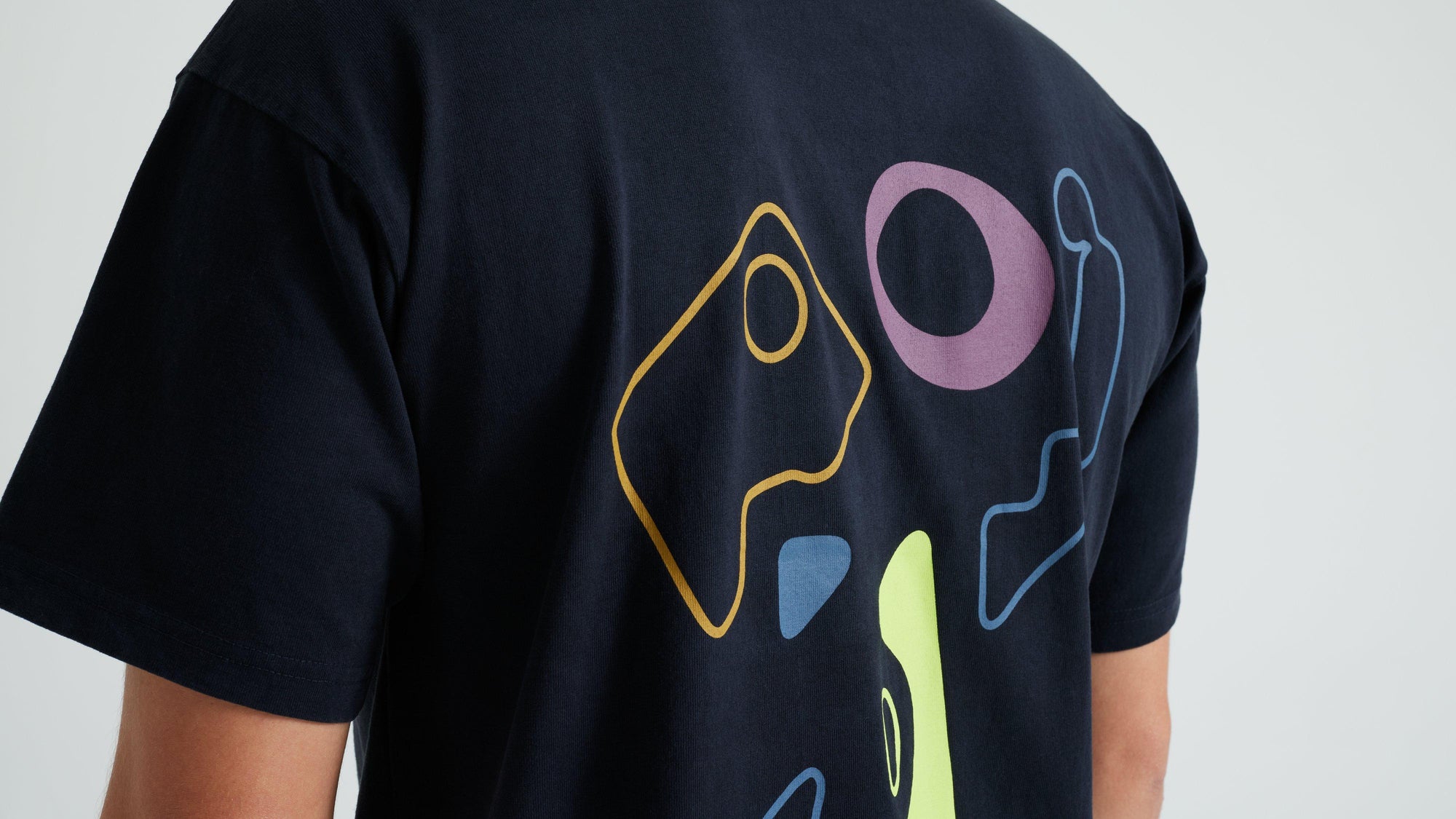 Specialized Graphic Short Sleeve Relaxed T-Shirt - Black Abstract