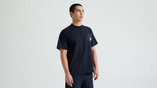 Specialized Graphic Short Sleeve Relaxed T-Shirt - Black Abstract
