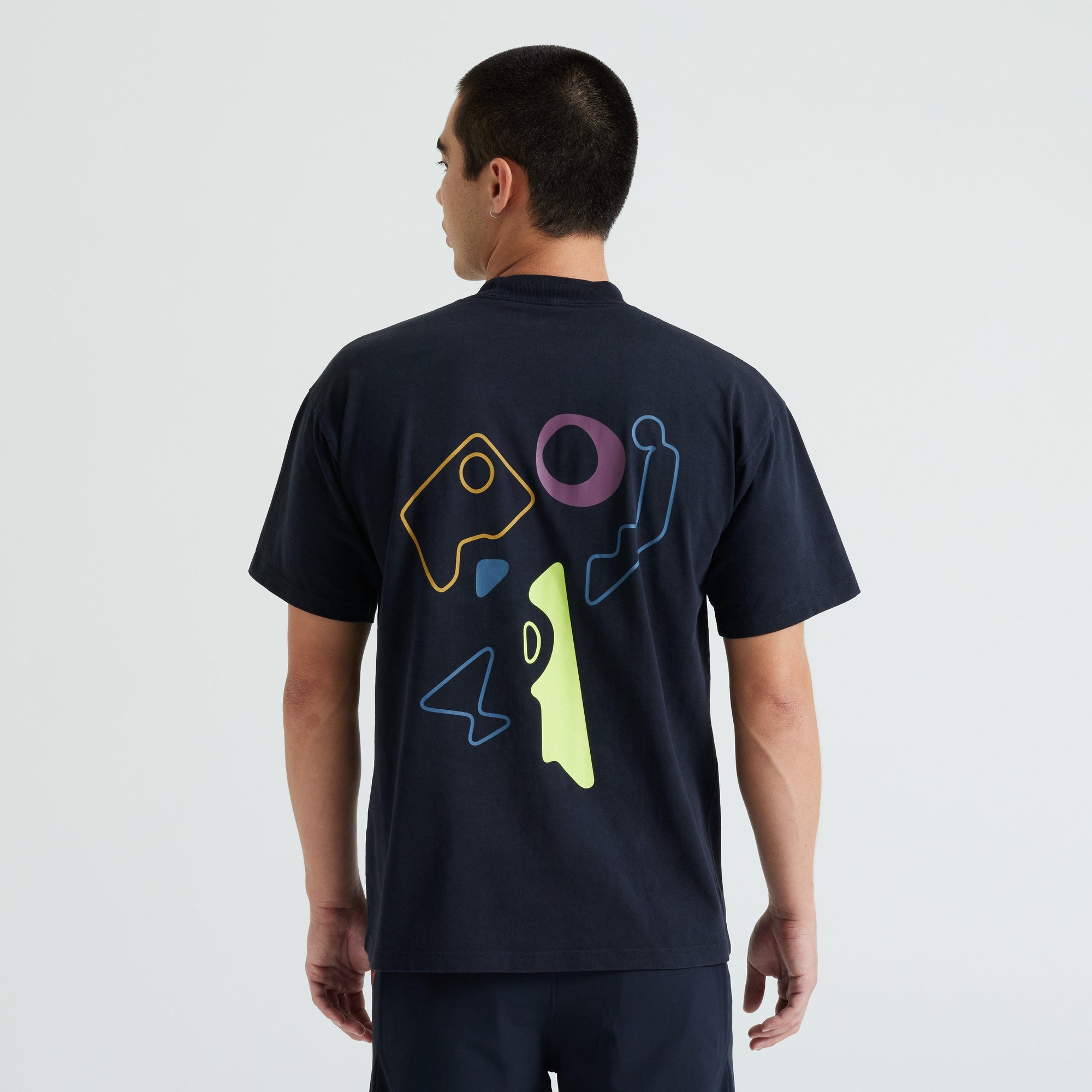 Specialized Graphic Short Sleeve Relaxed T-Shirt - Black Abstract