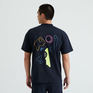 Specialized Graphic Short Sleeve Relaxed T-Shirt - Black Abstract
