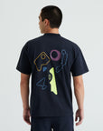 Specialized Graphic Short Sleeve Relaxed T-Shirt - Black Abstract