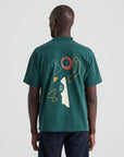 Specialized Graphic Short Sleeve Relaxed T-Shirt - Forest Green Abstract