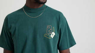 Specialized Graphic Short Sleeve Relaxed T-Shirt - Forest Green Abstract