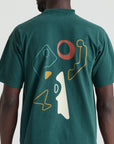 Specialized Graphic Short Sleeve Relaxed T-Shirt - Forest Green Abstract