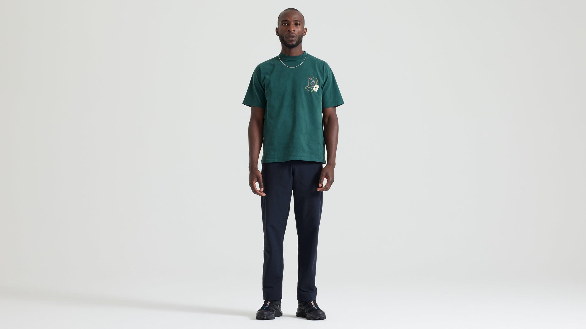 Specialized Graphic Short Sleeve Relaxed T-Shirt - Forest Green Abstract
