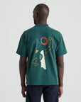 Specialized Graphic Short Sleeve Relaxed T-Shirt - Forest Green Abstract