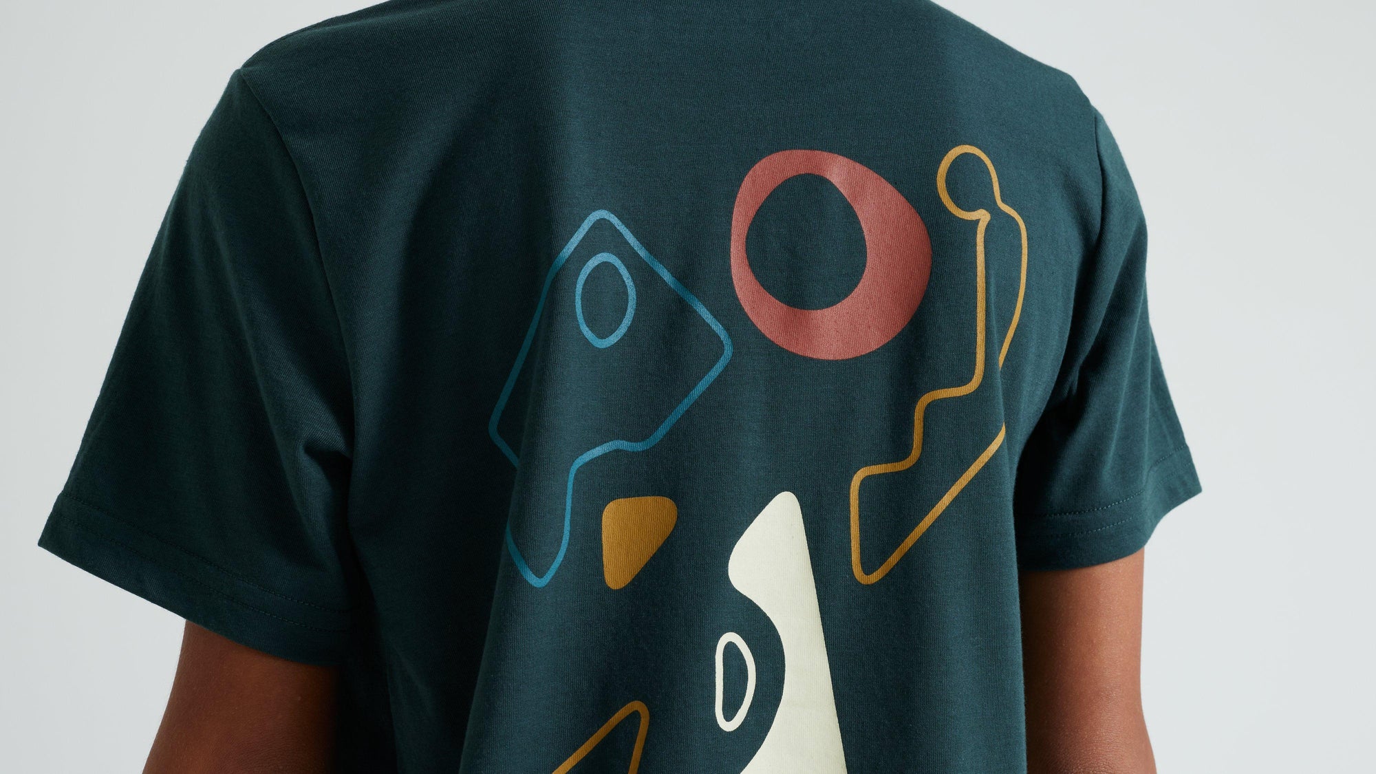 Specialized Youth Graphic Short Sleeve T-Shirt - Forest Green Abstract