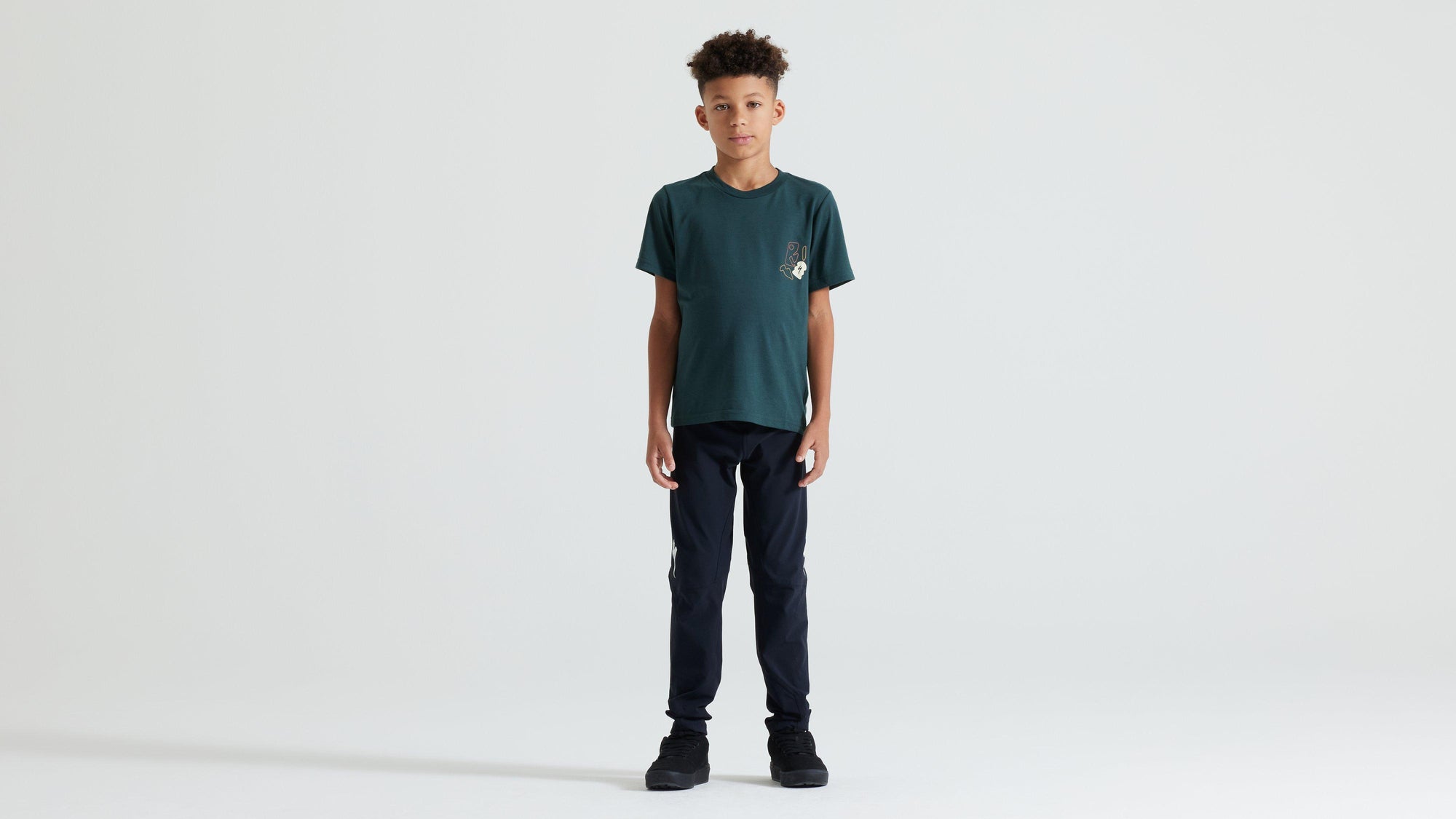 Specialized Youth Graphic Short Sleeve T-Shirt - Forest Green Abstract