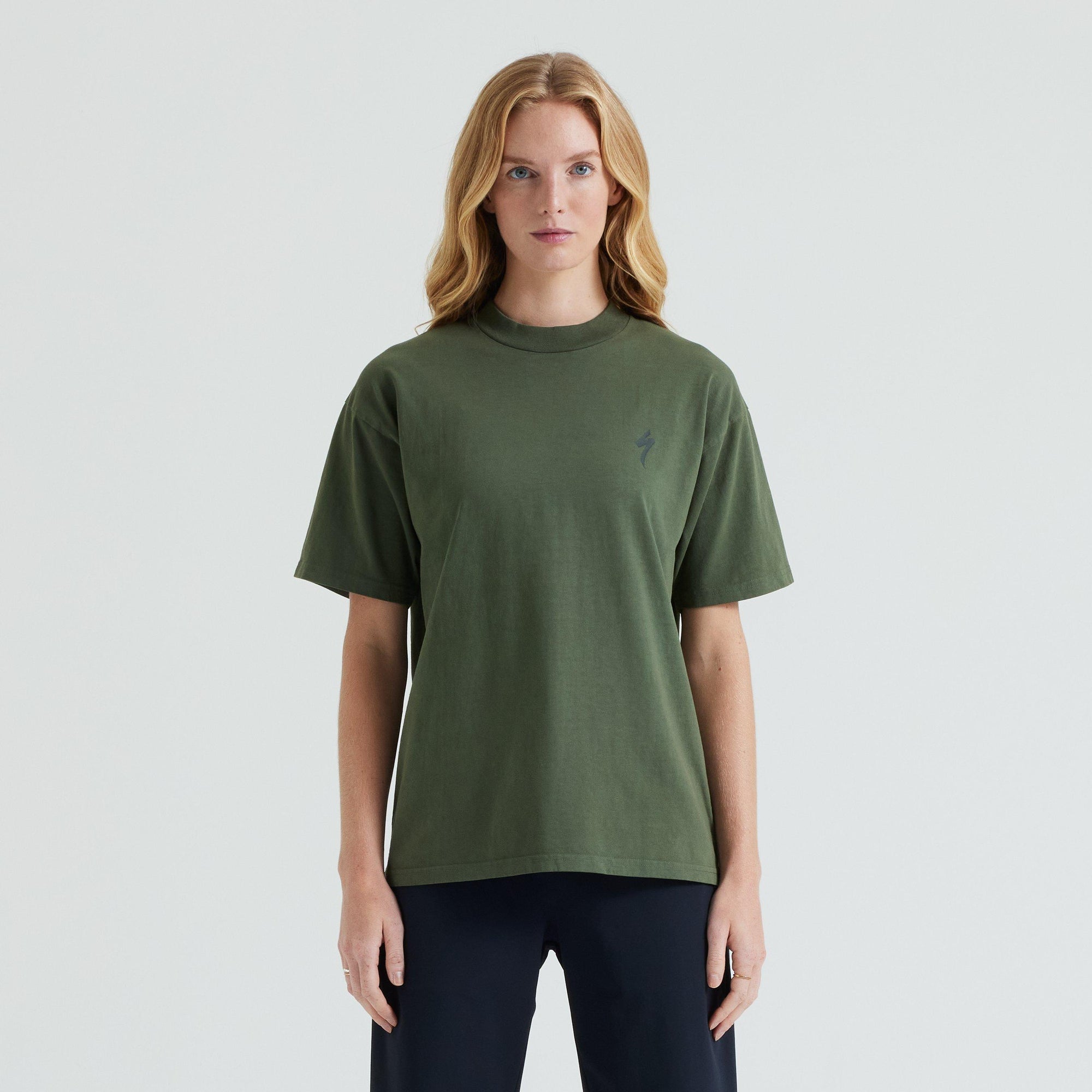 Specialized S-Logo Short Sleeve Relaxed T-Shirt - Oak Green