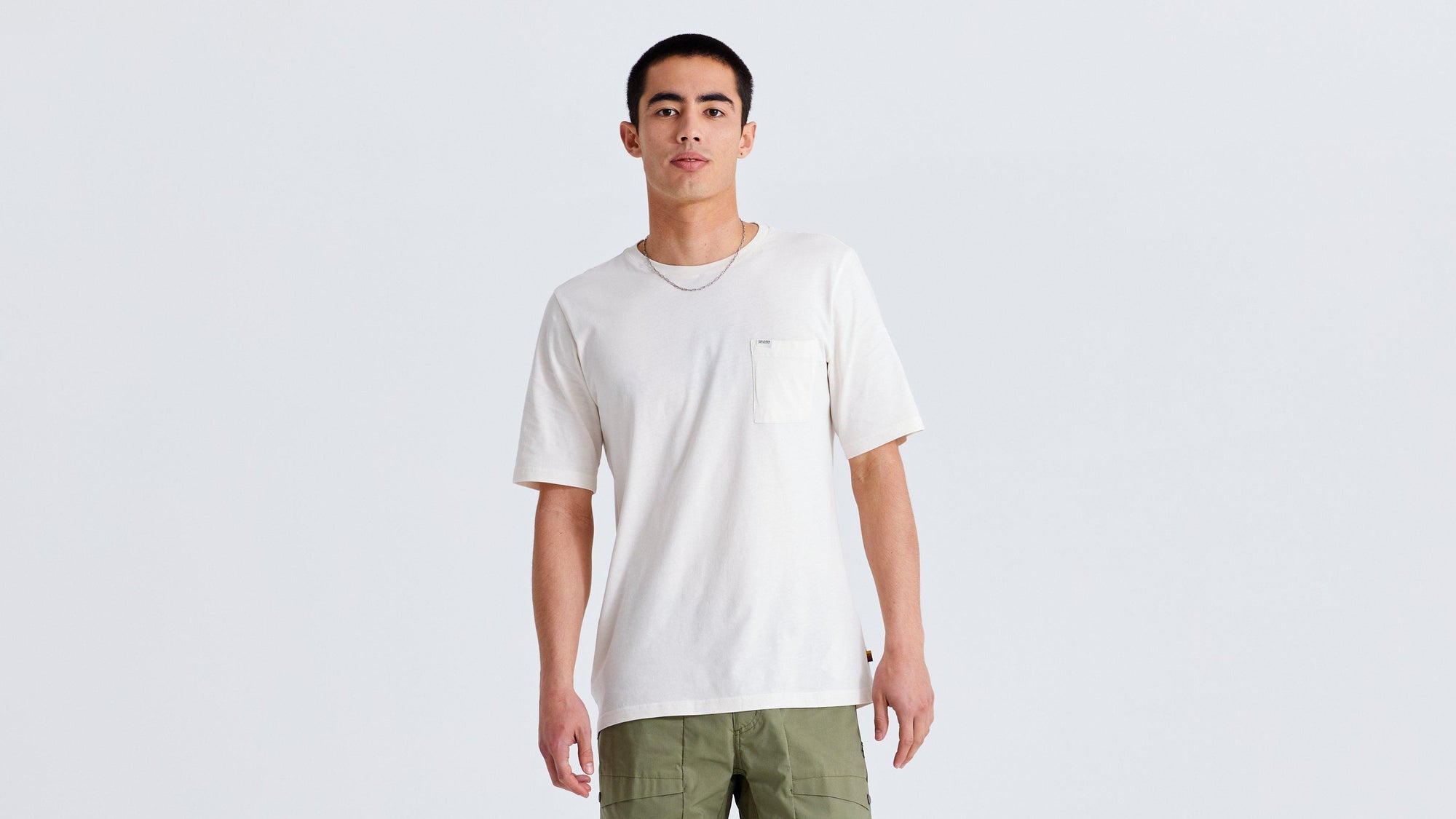 Specialized Men's Fjällräven Cotton Pocket Short Sleeve Tee - Eggshell