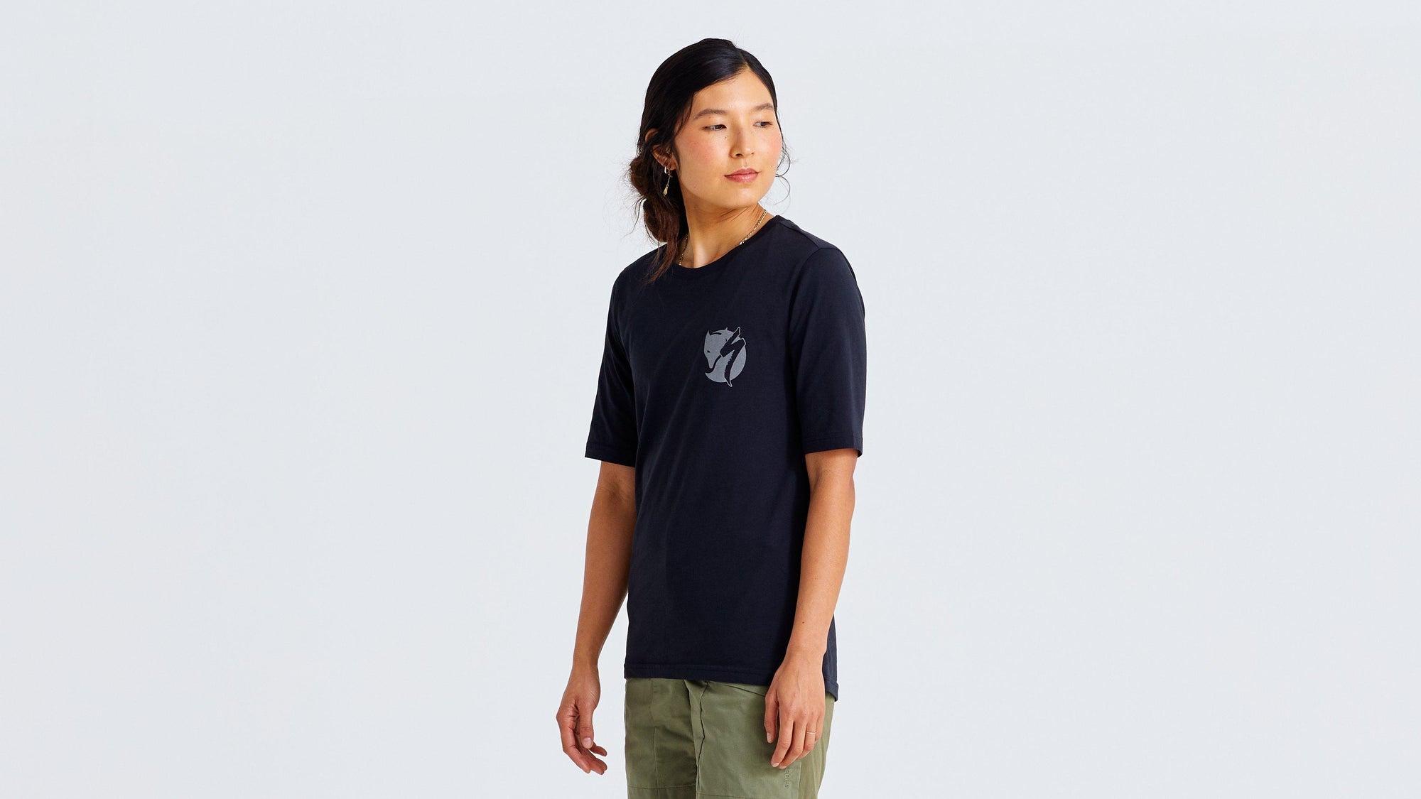 Specialized Women's Fjällräven Cotton Pocket Short Sleeve Tee - Black