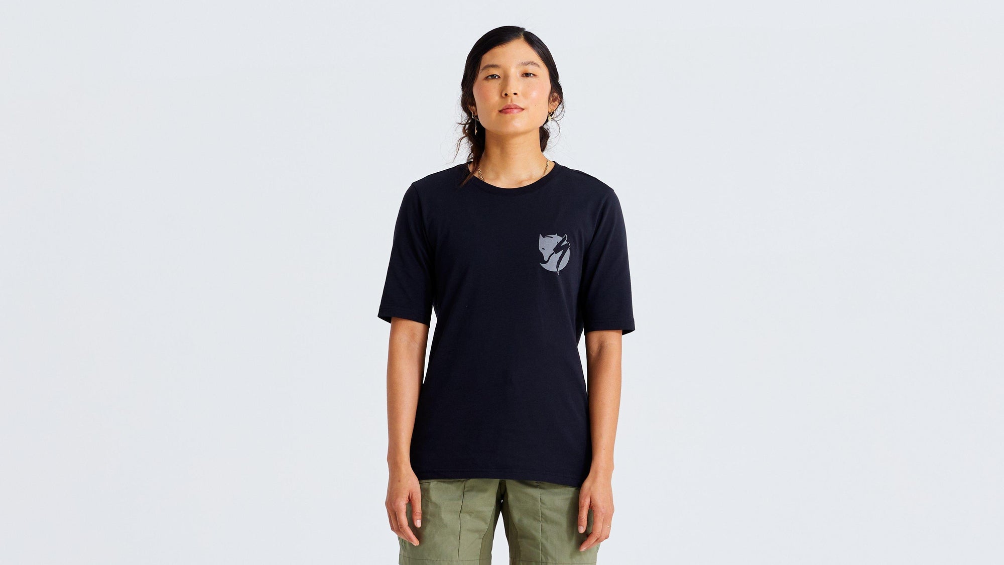 Specialized Women's Fjällräven Cotton Pocket Short Sleeve Tee - Black