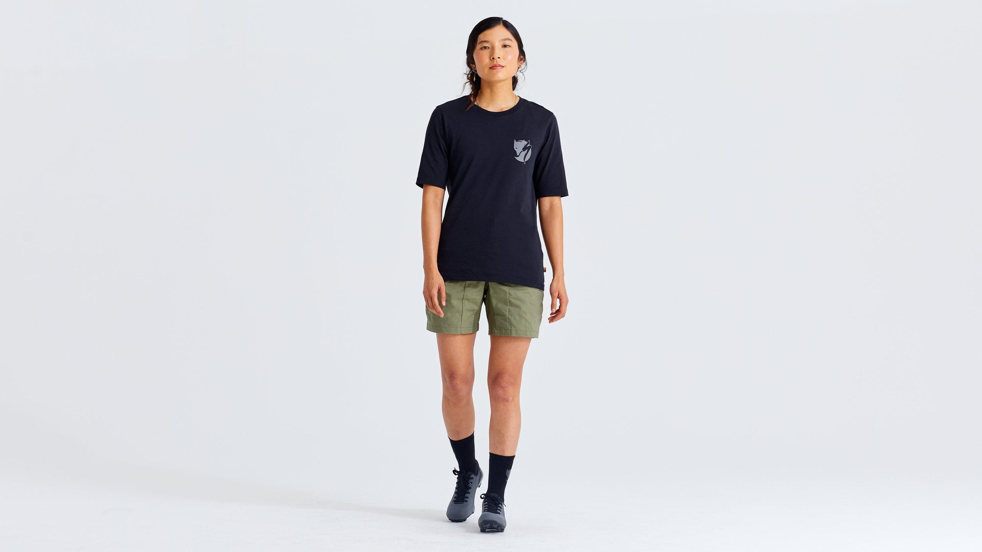 Specialized Women's Fjällräven Cotton Pocket Short Sleeve Tee - Black