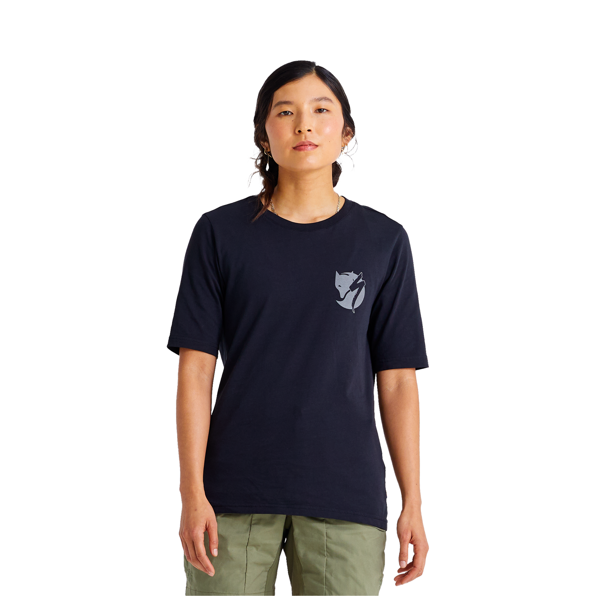 Specialized Women's Fjällräven Cotton Pocket Short Sleeve Tee - Black