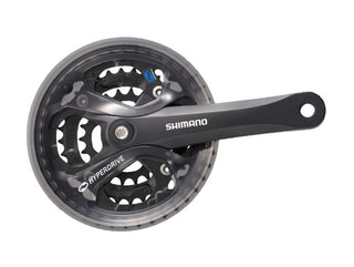 SHIMANO FC-M361 FRONT CRANKSET 175mm 42-32-22 BLACK w/GUARD