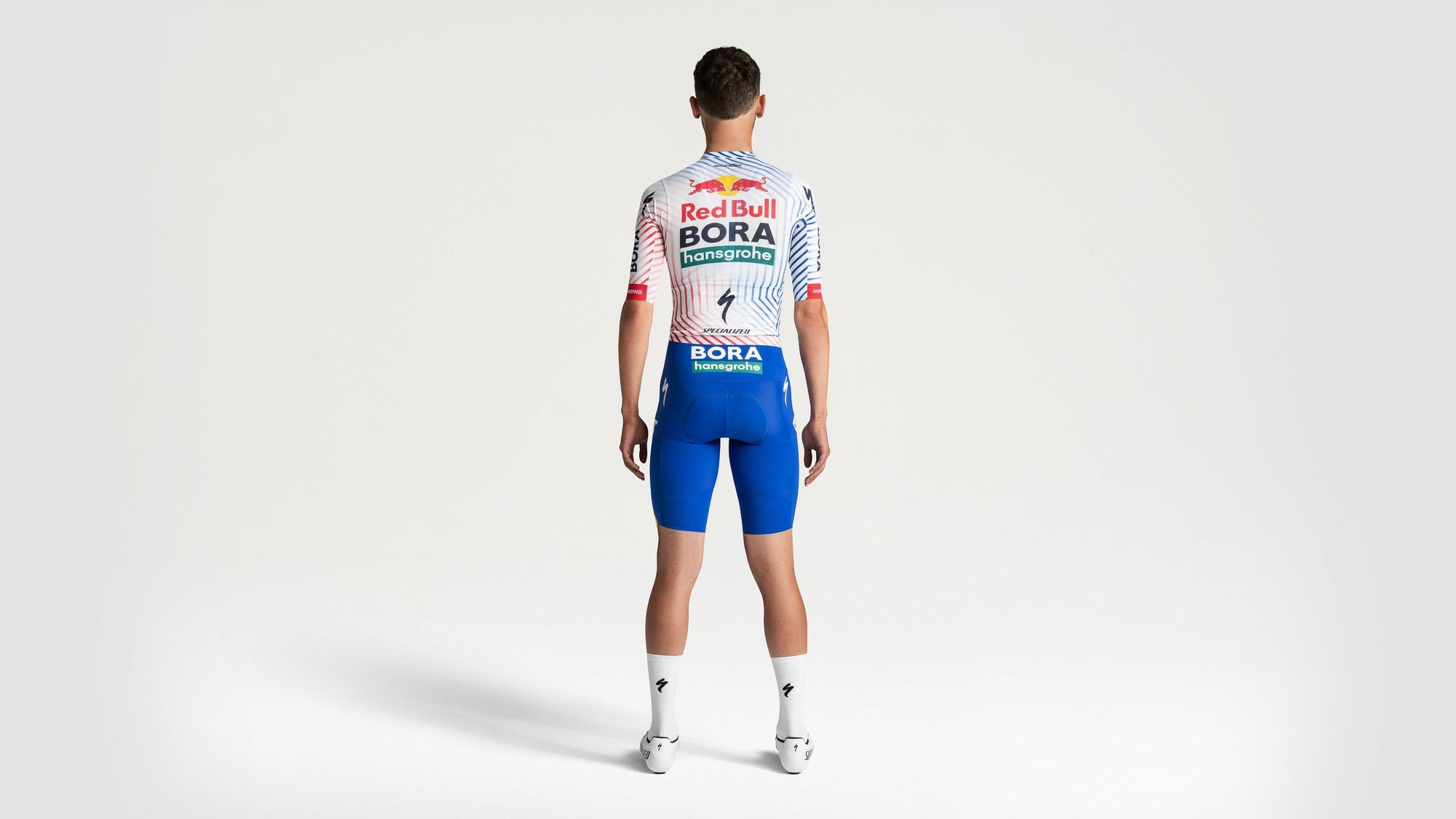 Specialized Red Bull - BORA - hansgrohe TdF Short Sleeve Race Jersey - White Tdf
