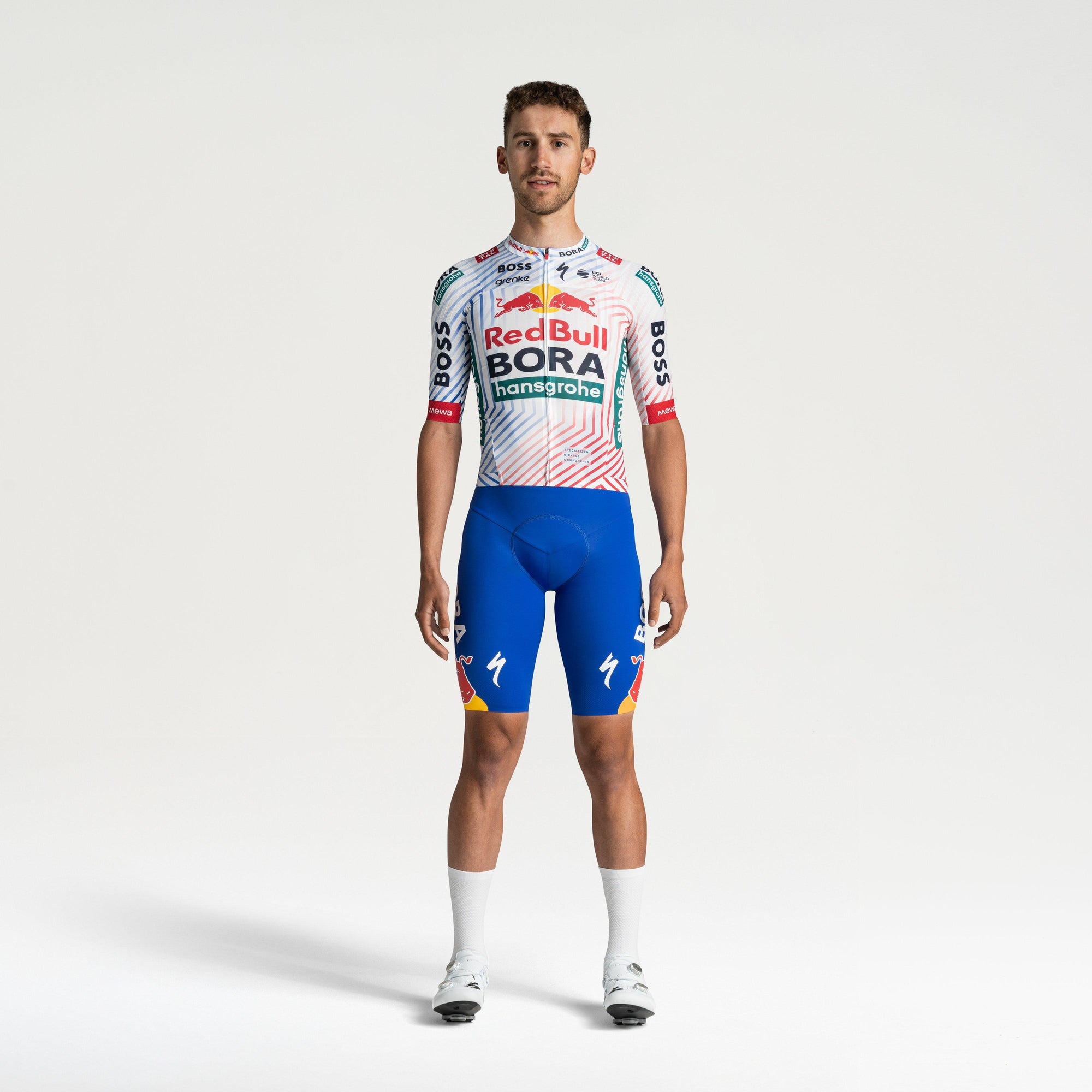 Specialized Red Bull - BORA - hansgrohe TdF Short Sleeve Race Jersey - White Tdf