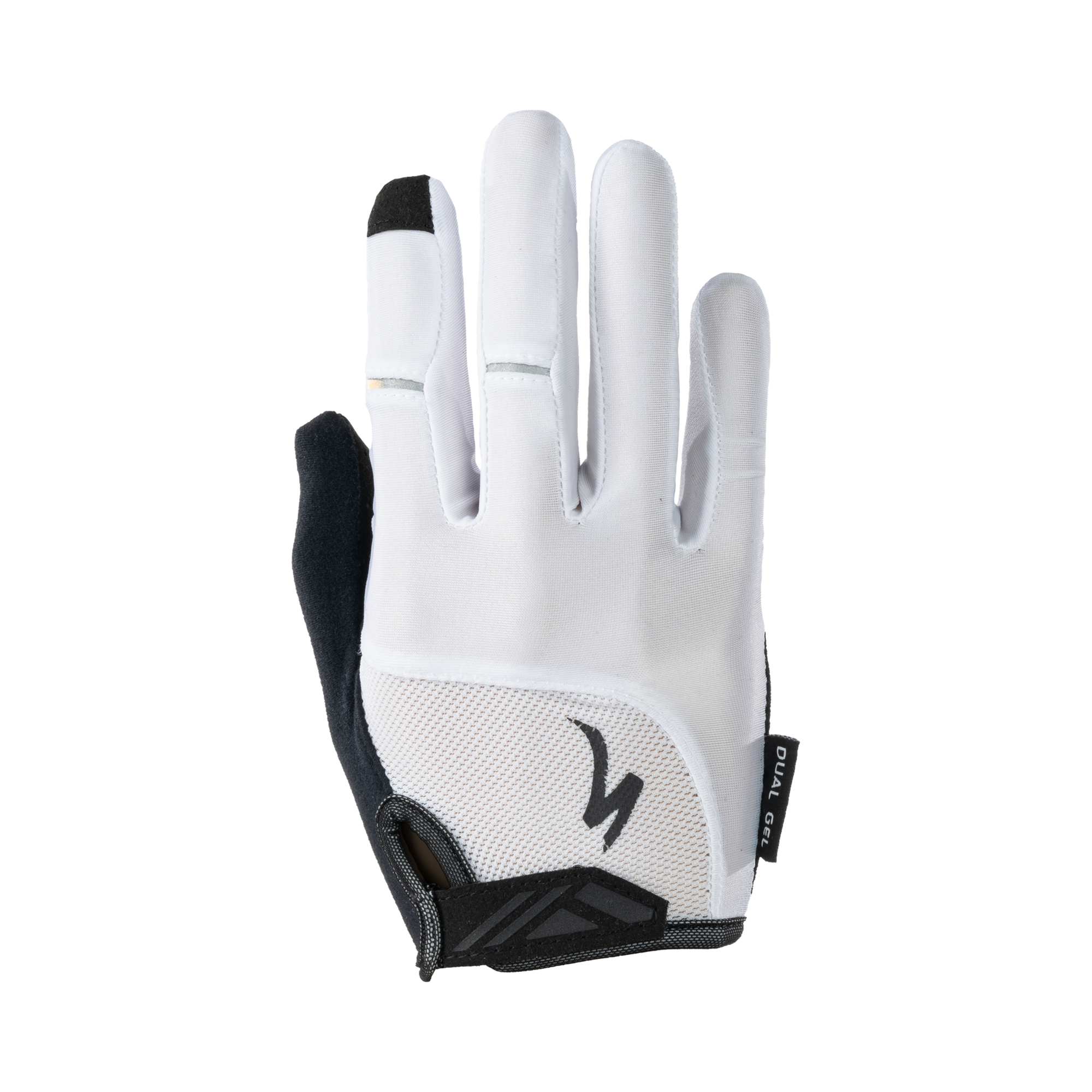 Specialized Women's Body Geometry Dual-Gel Long Finger Gloves - White