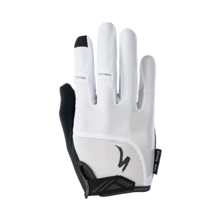 Specialized Women's Body Geometry Dual-Gel Long Finger Gloves - White
