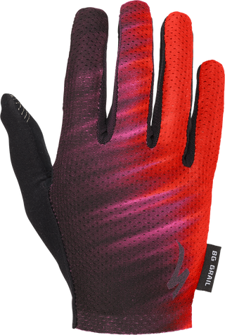 Specialized Women's Body Geometry Grail Long Finger Gloves - Acid Lava/Black Faze