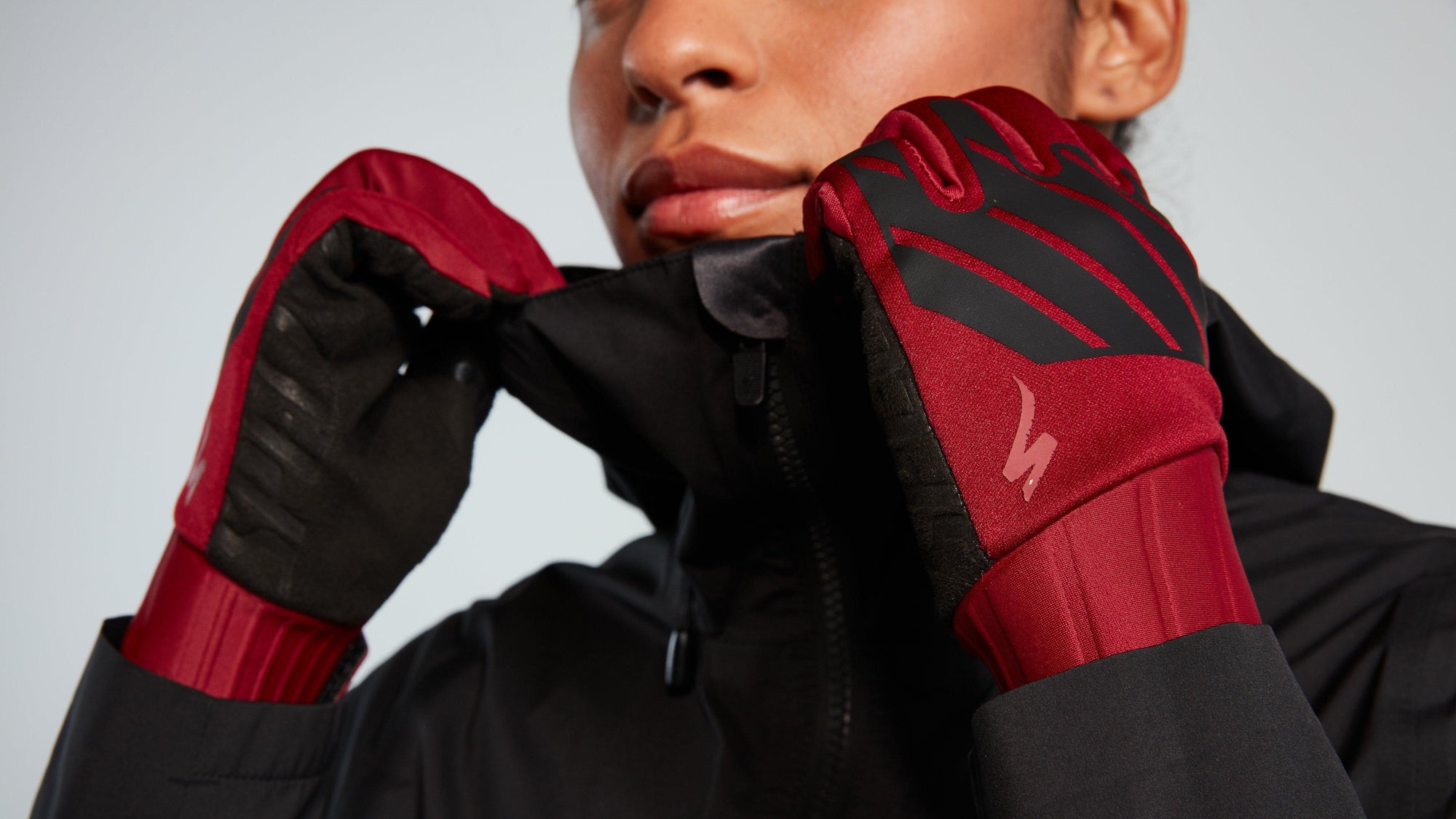 Specialized Women's Trail Thermal Gloves - Crimson