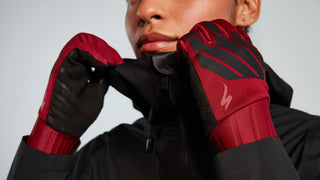 Specialized Women's Trail Thermal Gloves - Crimson