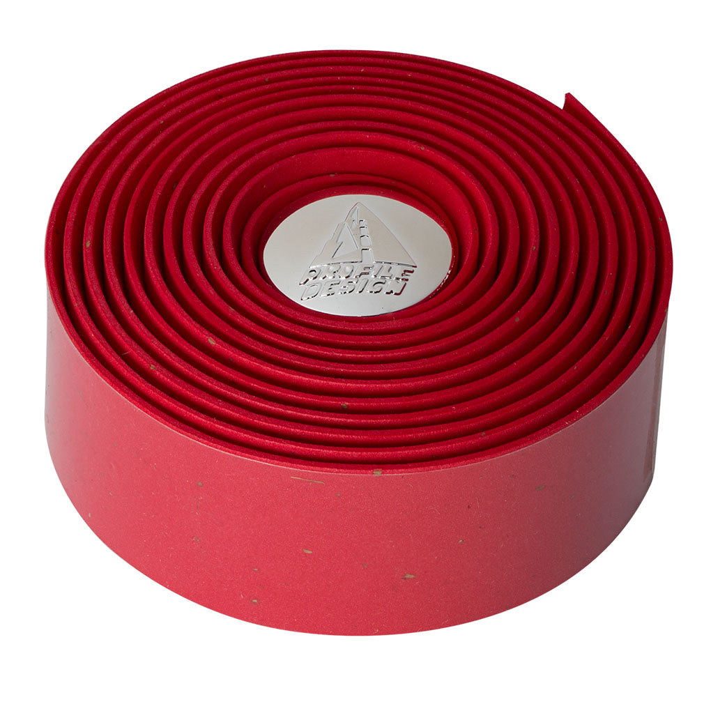 Profile Design Cork Handlebar Tape - Red