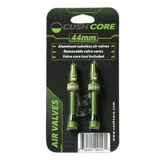 CushCore Tubeless Valves (pair) Green - 44mm