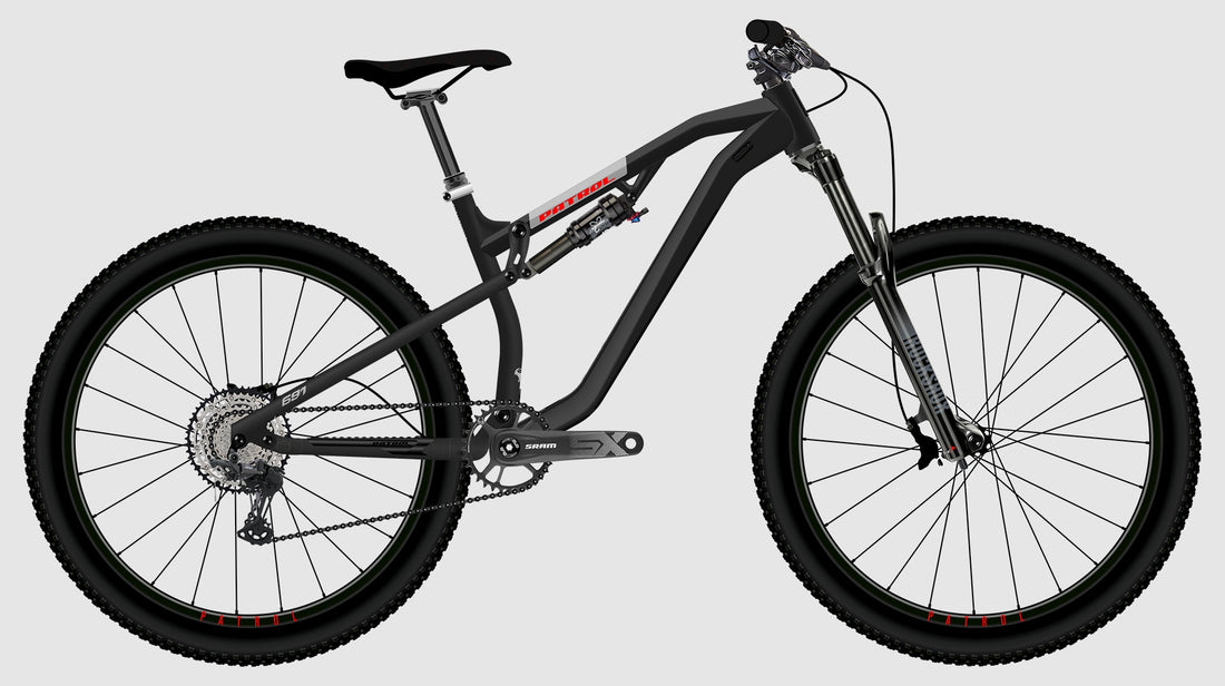 Patrol 691 Evo SL Alloy Enduro Mountain Bike - Charcoal Black