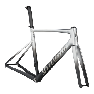 Specialized Allez Sprint Frameset - Raw Aluminum - Black Fade/Black Chrome