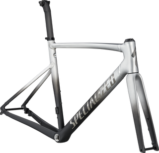 Specialized Allez Sprint Frameset - Raw Aluminum - Black Fade/Black Chrome