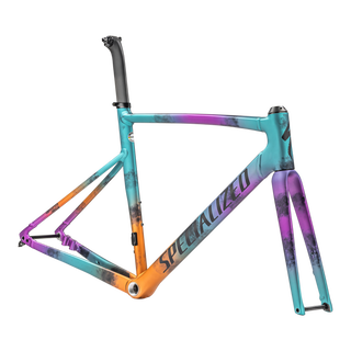 Specialized Allez Sprint Frameset - D'Aluisio Smartweld Alloy - Gloss Ink Technique/Lagoon Blue, Purple Orchid, Orange Tint/Midnight Shadow