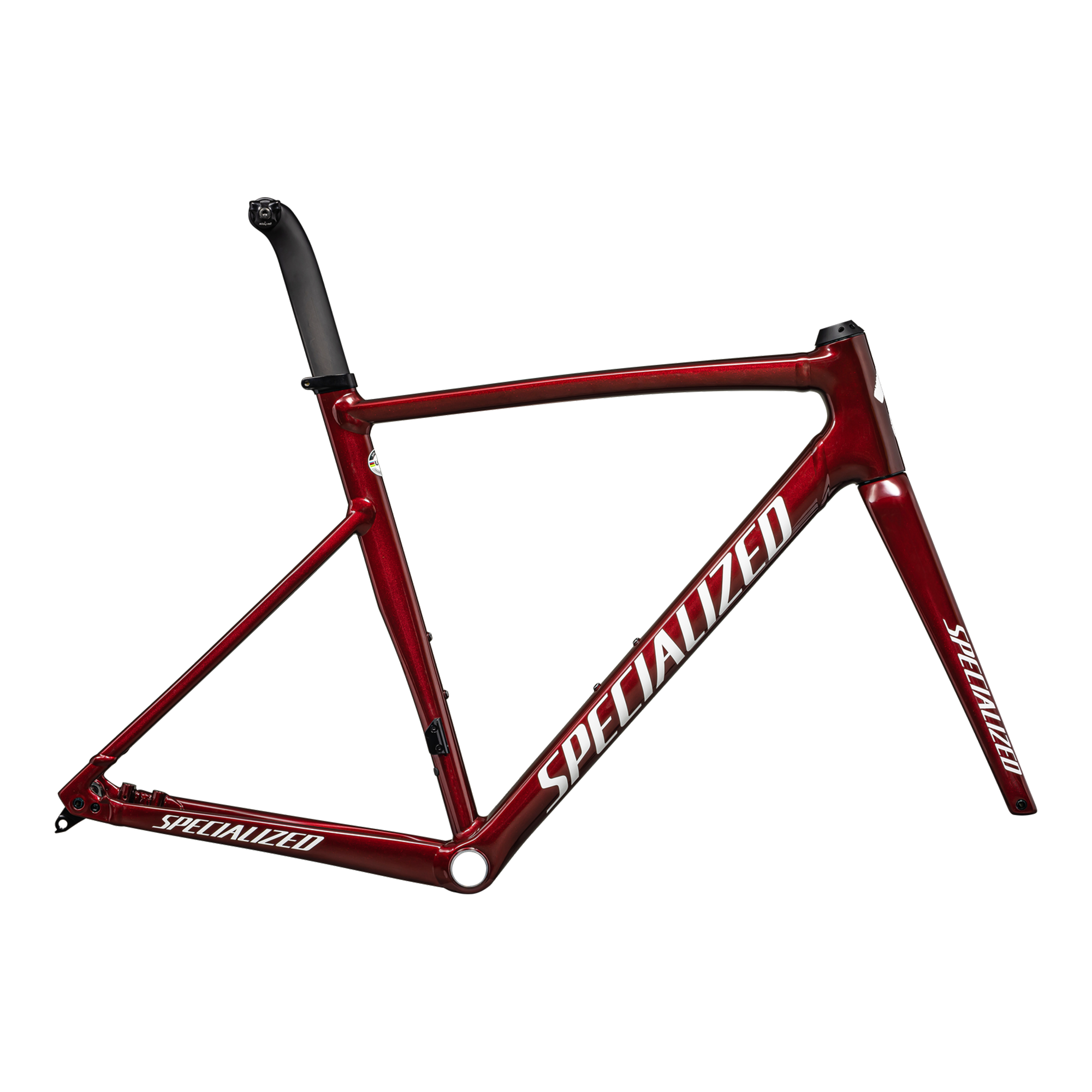 Specialized Allez Sprint Frameset - D'Aluisio Smartweld Alloy - Gloss Red Sky / White