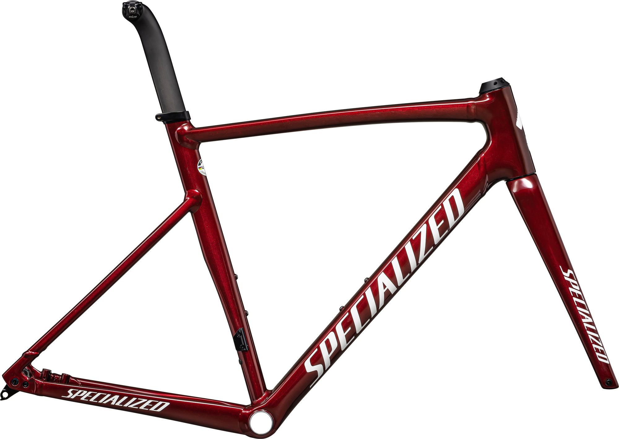 Specialized Allez Sprint Frameset - D'Aluisio Smartweld Alloy - Gloss Red Sky / White