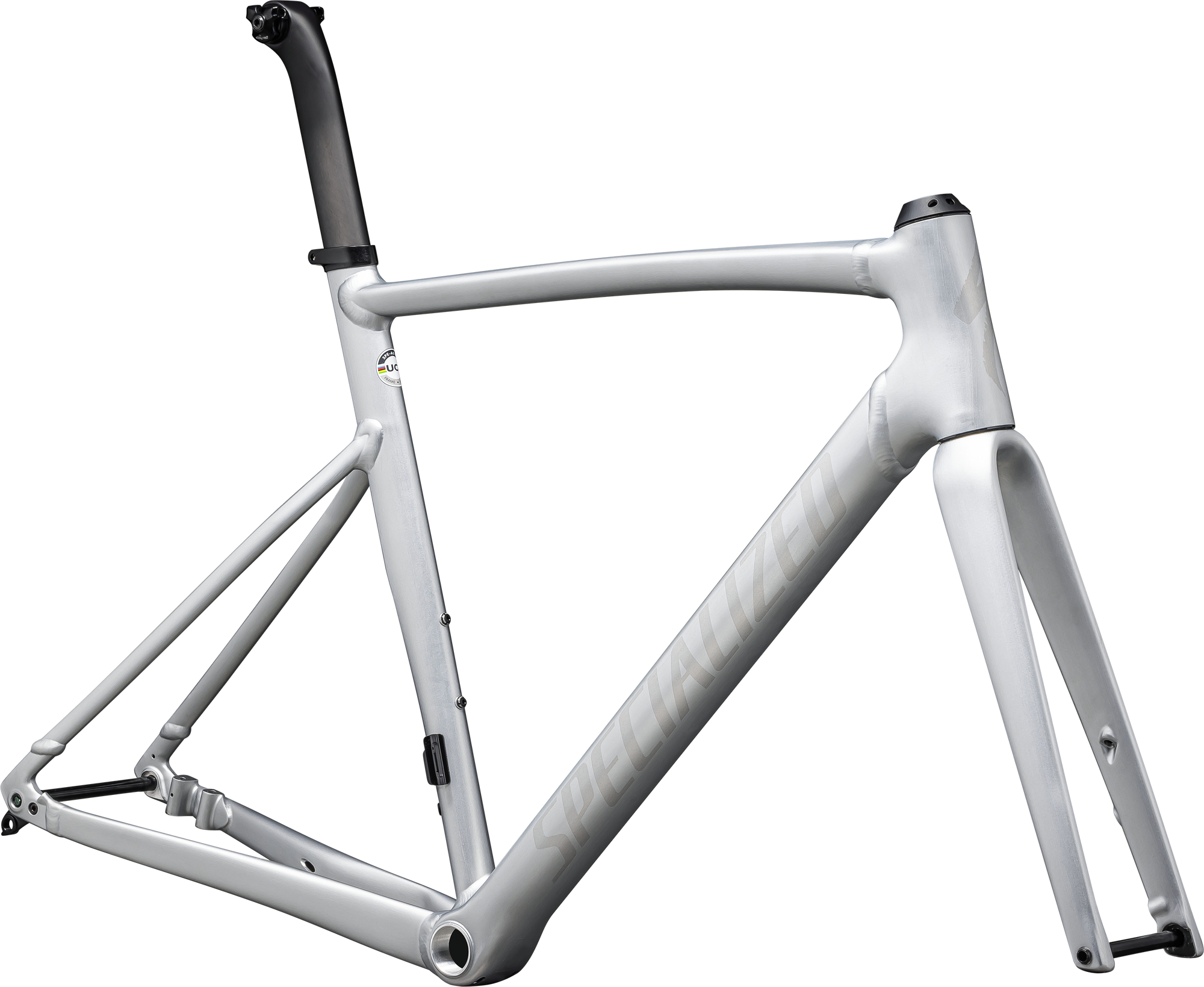 Specialized Allez Sprint Frameset - D'Aluisio Smartweld Alloy - Satin Fog Tint Brush / Black Pearl