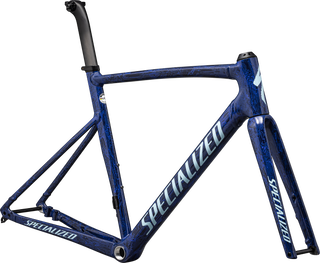 Specialized Allez Sprint Frameset - D'Aluisio Smartweld Alloy - Gloss Blue Onyx + Sapphire Blue Strata Astral Blue