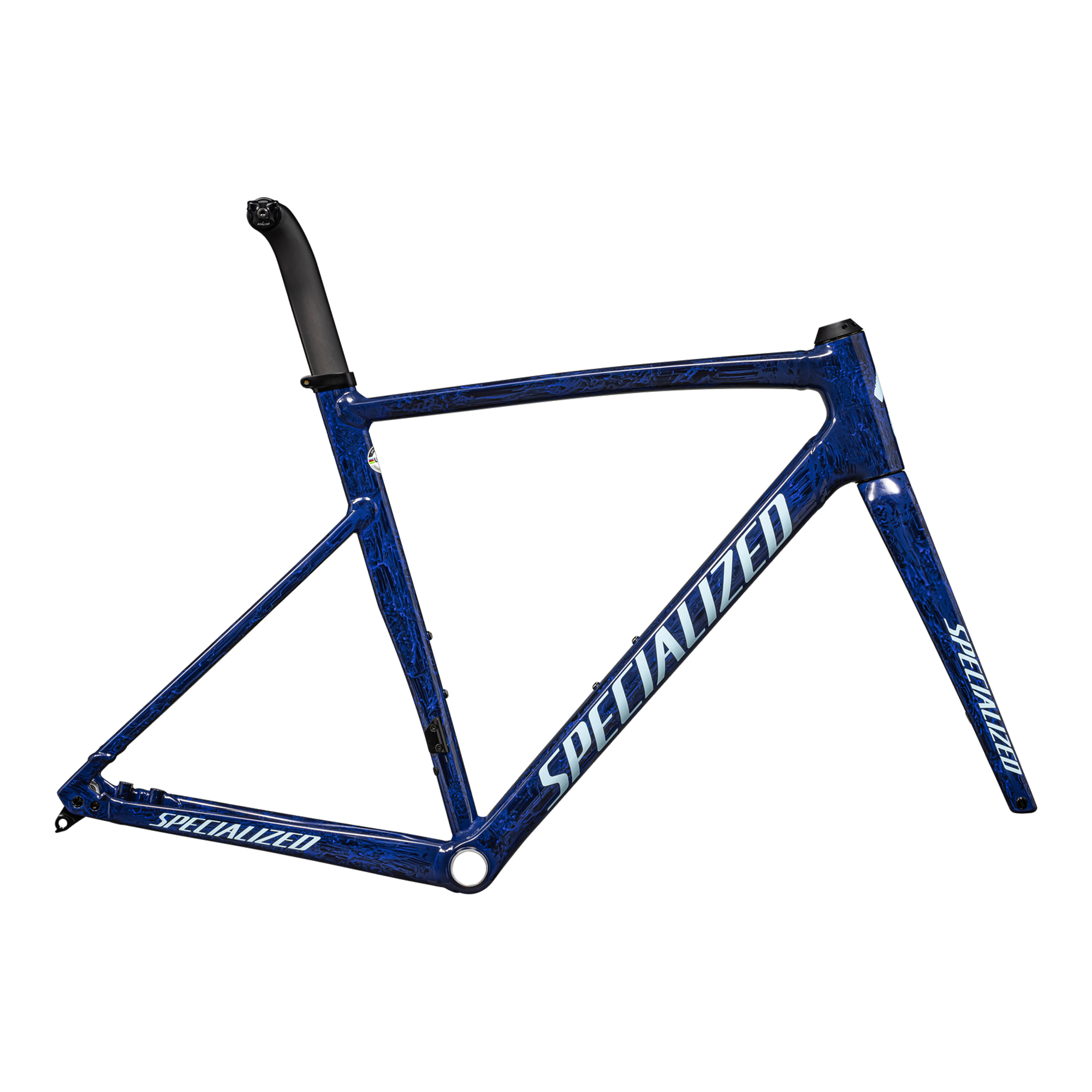Specialized Allez Sprint Frameset - D'Aluisio Smartweld Alloy - Gloss Blue Onyx + Sapphire Blue Strata Astral Blue