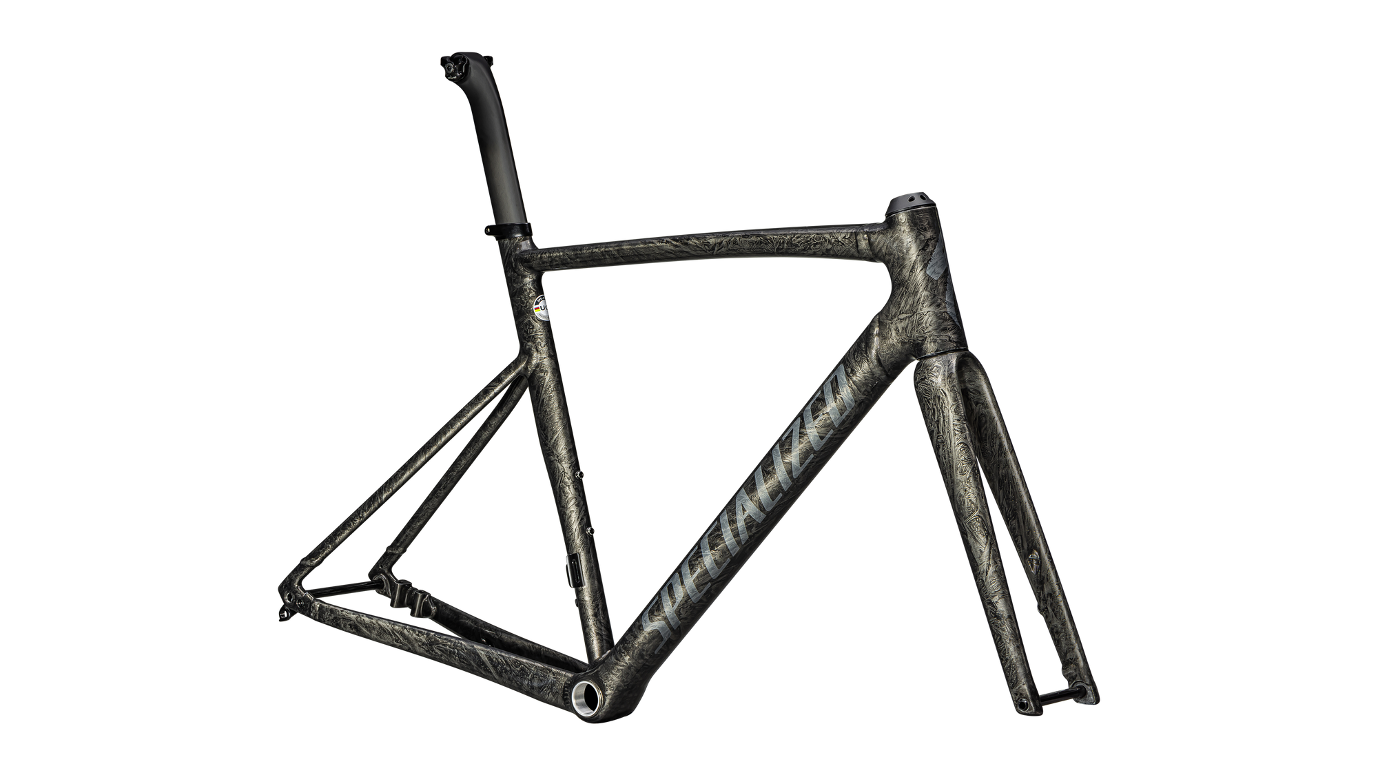Specialized Allez Sprint Frameset - D'Aluisio Smartweld Alloy - Gloss Charcoal Tint Strata / Fog Tint