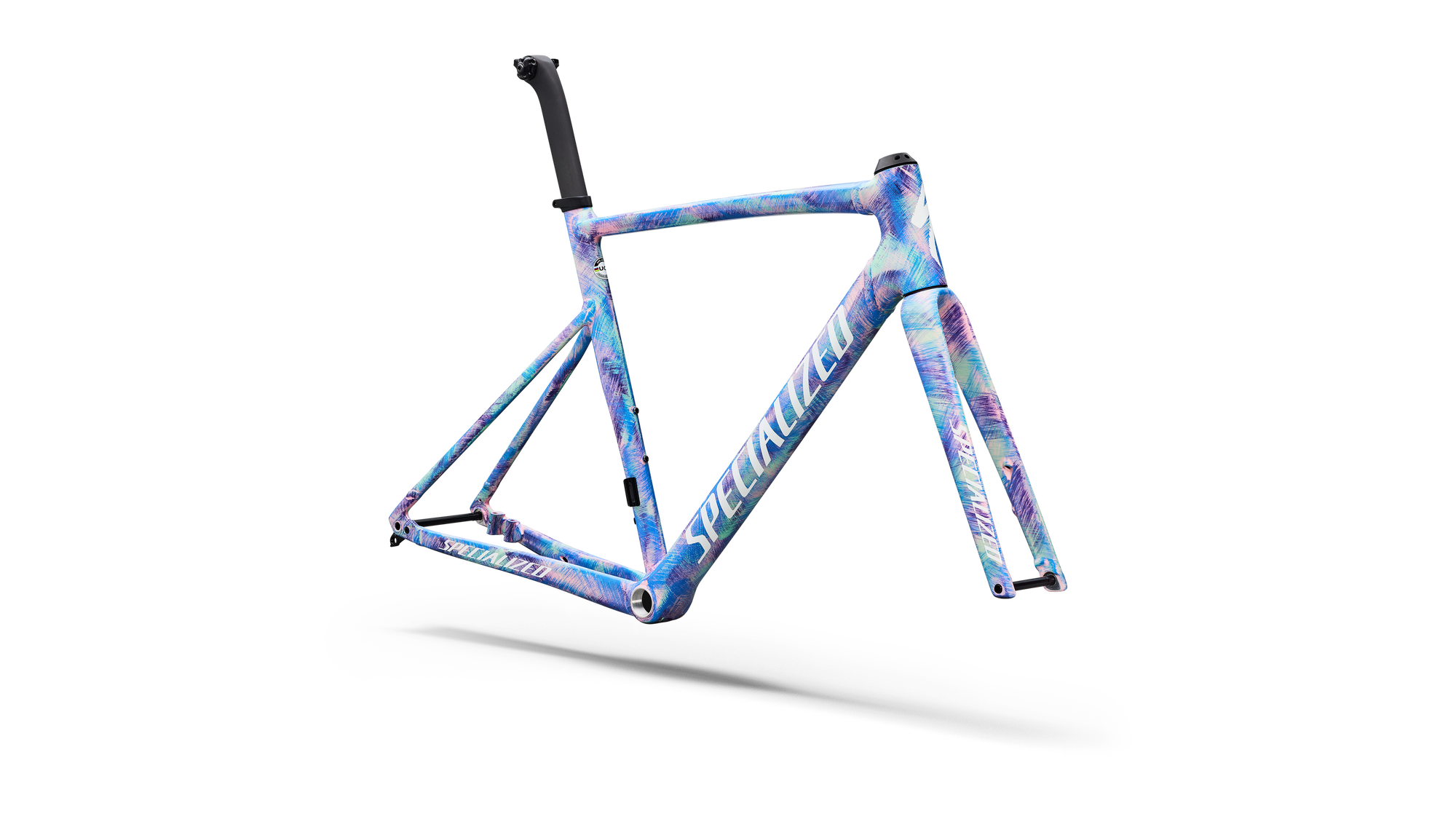 Specialized Allez Sprint Frameset - D'Aluisio Smartweld Alloy - Multi-Color Dry Brush/White