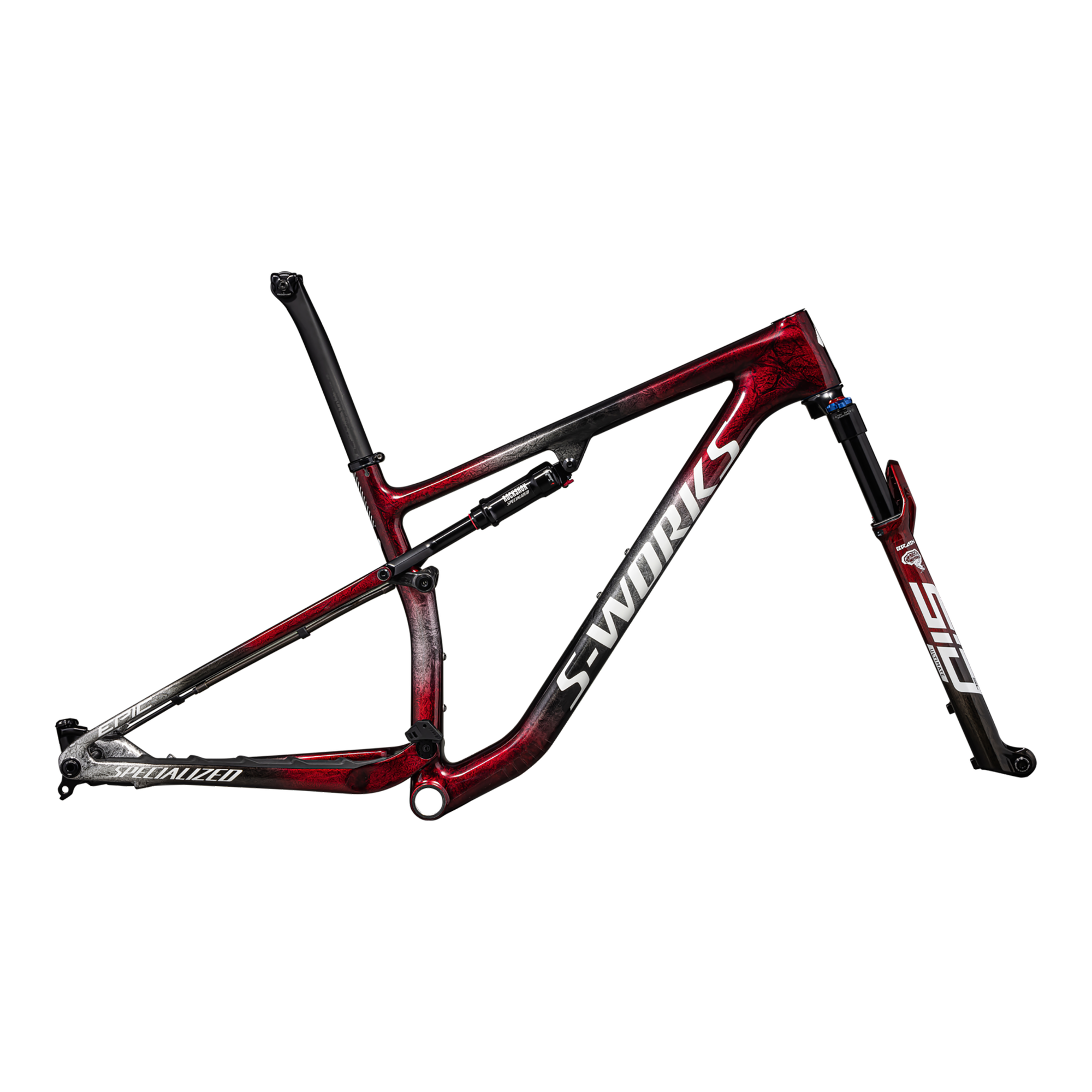 Specialized S-Works Epic Frameset - Gloss Red Tint / Black Tint / Flake Silver / Granite