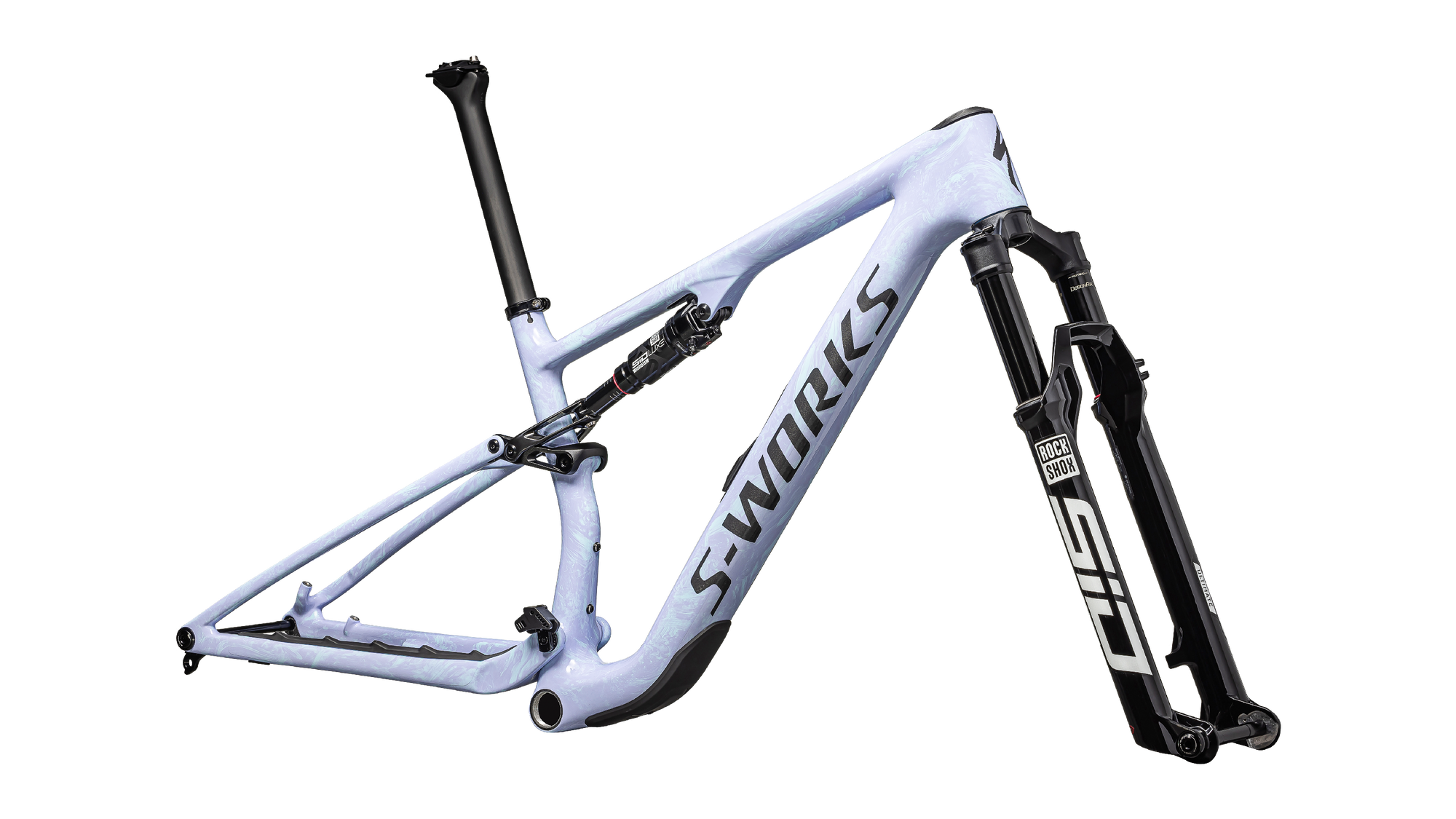 Specialized S-Works Epic 8 Frameset - Rockshox SIDLuxe Ultimate - Gloss Astral Blue/Metallic Sapphire/Black