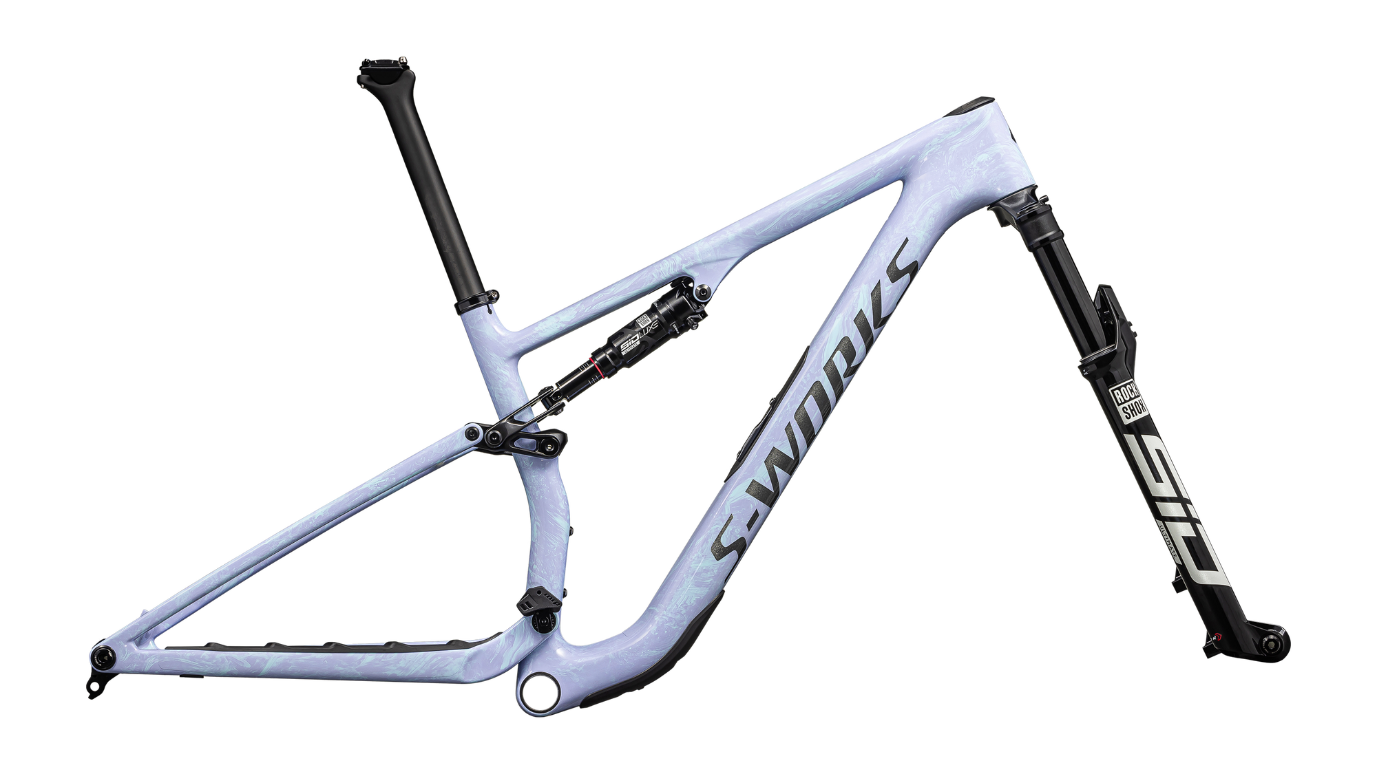 Specialized S-Works Epic 8 Frameset - Rockshox SIDLuxe Ultimate - Gloss Astral Blue/Metallic Sapphire/Black