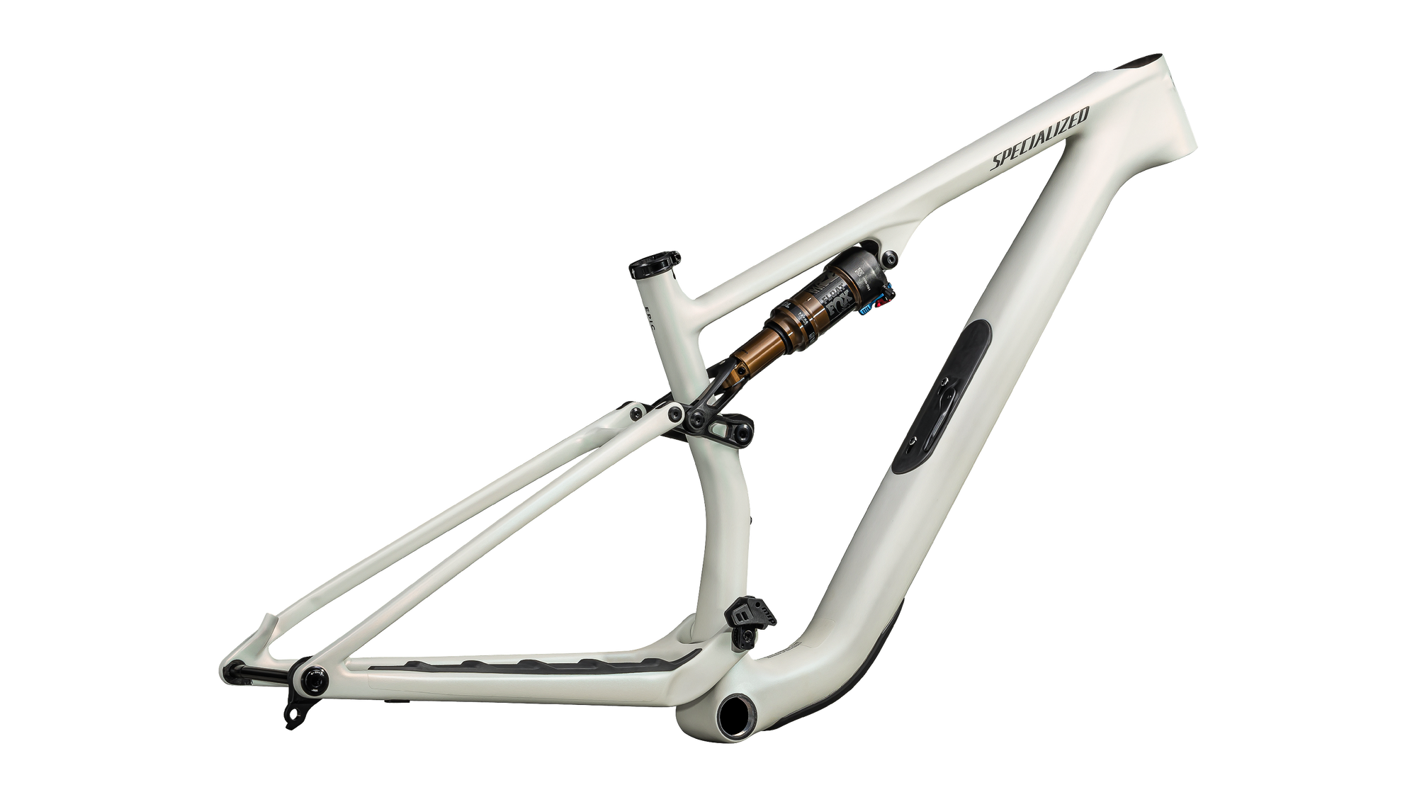 Specialized Epic 8 EVO Pro Frameset - FOX FLOAT Factory - Satin White Fog Tint/Smoke