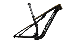 Specialized S-Works Epic 8 Frameset - SRAM RockShox SIDLuxe Ultimate - Gloss Carbon Gold Pearl / Metallic White Silver